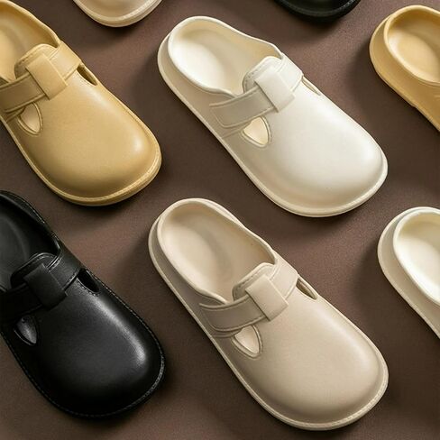 Cute Slippers for Women Clogs with Hole EVA One-Piece Molded Y2K Platform Slides Height Increase Anti-Slip Sole Outdoor Travel Beach Sandals in Kuwait
