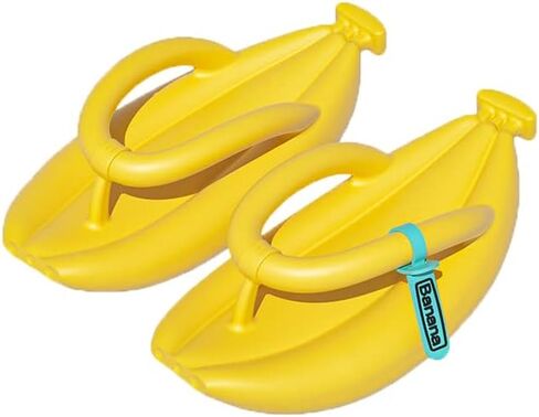 Unisex Banana Flip Flops for Women Men Cloud Slides Sandals Pillow Non Slip Slippers Bathroom Shower Slippers Shoes in Saudi Arabia