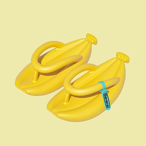 Unisex Banana Flip Flops for Women Men Cloud Slides Sandals Pillow Non Slip Slippers Bathroom Shower Slippers Shoes in Saudi Arabia