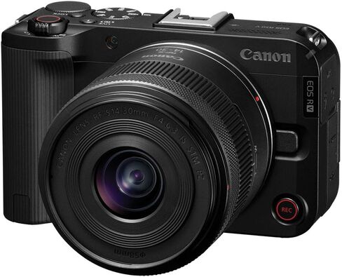 Canon EOS R50 V Camera + 14–30 مم عدسة تكبير الطاقة (6895C012) | 24.2MP APS-C | 4K60p فيديو | شاشة الوجه | All-In-One Vlogging للمبدعين + برنامج الصور + 64 جيجابايت بطاقة + أكثر (متجددة) in Saudi Arabia