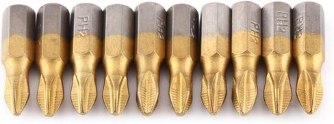10pcs قطع البراغي البراغي مجموعة 25 مم سبيكة S2 مطلية 1/4 "سداسي سدقية شانك مضاد للانزلاق البراغي البراغي in Kuwait