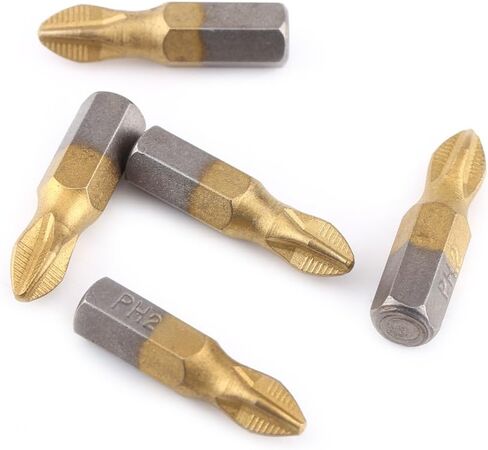 10pcs قطع البراغي البراغي مجموعة 25 مم سبيكة S2 مطلية 1/4 "سداسي سدقية شانك مضاد للانزلاق البراغي البراغي in Kuwait