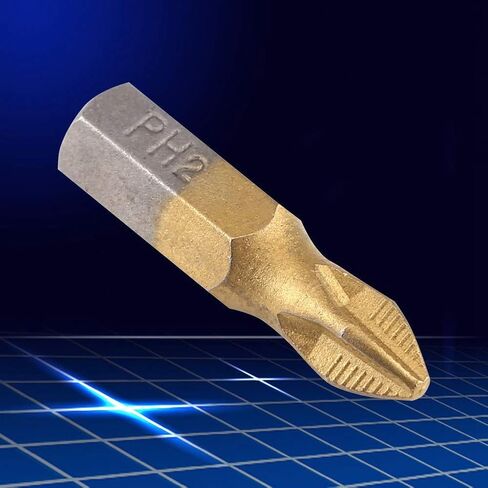 10pcs قطع البراغي البراغي مجموعة 25 مم سبيكة S2 مطلية 1/4 "سداسي سدقية شانك مضاد للانزلاق البراغي البراغي in Kuwait