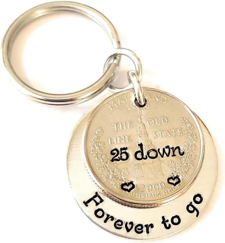25 Years Down and Forever To Go 25th Anniversary Gift for Him or Her 1998 Quarter in Saudi Arabia