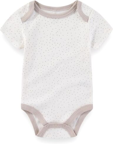 طفل رضيع فتاة bodysuit 5 حزمة القطن قصير الأكمام رومبير ناعم ملابس ملابس ملابس من 0 إلى 12 شهر in Kuwait