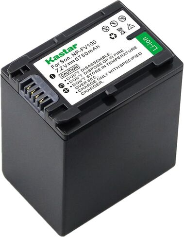 Kastar NPFV100 Battery for Sony NP-FV100 and Sony HDR-CX370 HDR-CX380 HDR-CX390 HDR-CX400 HDR-CX410 HDR-CX430 HDR-CX455 HDR-CX510 HDR-CX540 HDR-CX550 HDR-CX560 HDR-CX580 HDR-CX610E HDR-CX675 HDR-CX690 in Saudi Arabia