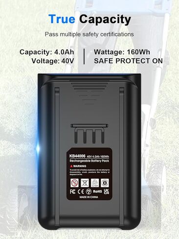 IEFUU Compatible with Kobalt 40V Battery 4.0Ah KB 240-06 KB 2540C-06 KB 640-03 KB 440-03 Rechargeable Lithium Ion Cordless Power Equipment Batteries, Compatible with All Kobalt 40 Volt max Power Tools in Saudi Arabia