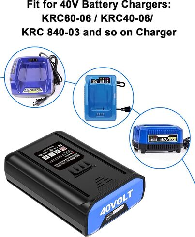 IEFUU Compatible with Kobalt 40V Battery 4.0Ah KB 240-06 KB 2540C-06 KB 640-03 KB 440-03 Rechargeable Lithium Ion Cordless Power Equipment Batteries, Compatible with All Kobalt 40 Volt max Power Tools in Saudi Arabia