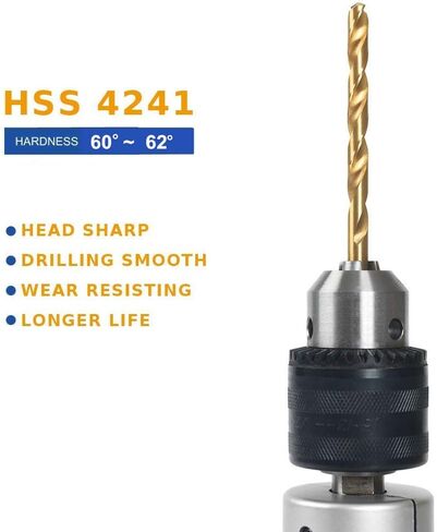 20pcs ، 9/32 "، بتات تويست المغلفة من التيتانيوم in Saudi Arabia