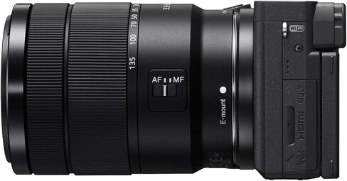 Sony A6400 4K Camera بدون مرآة + 18-135 مم و 55-210 مم 2 عدسة كيت ILCE-6400M/B (متجددة) | نموذج شريك سوني الولايات المتحدة الرسمي | حزمة مع مرشح حالة سفر Deco Gear تعيين بطارية إضافية عن بُعد in Saudi Arabia