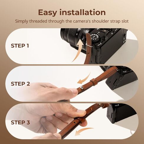 Smallrig Leather Leather Camera حزام يدوي شريحة الكاميرا الجلدية الشاملة in Saudi Arabia
