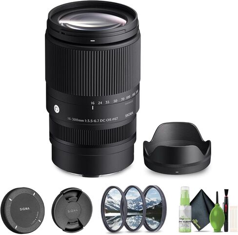 Sigma 16-300mm f/3.5-6.7 DC OS المعاصر Sony (887965) حزمة. in Saudi Arabia