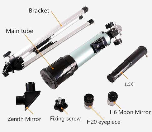 تلسكوب فلكي 50 مم من التلسكوبات HD الفلكية أحادية اللون مع starfinder و 90 درجة مرآة zenith للنوع in Kuwait