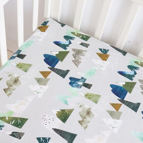 TANOFAR Mountains Baby Boy Crib Sheet Toddler Bed Sheets Soft Breathable Nursery Bedding in Saudi Arabia