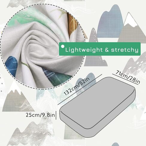 TANOFAR Mountains Baby Boy Crib Sheet Toddler Bed Sheets Soft Breathable Nursery Bedding in Saudi Arabia