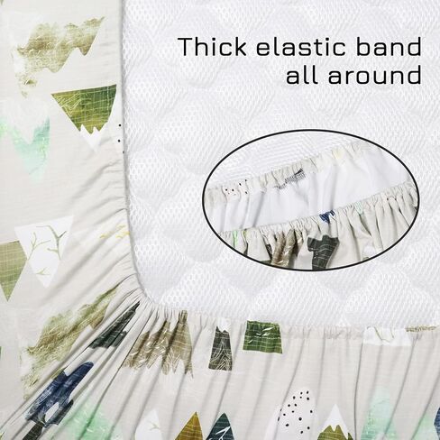 TANOFAR Mountains Baby Boy Crib Sheet Toddler Bed Sheets Soft Breathable Nursery Bedding in Saudi Arabia