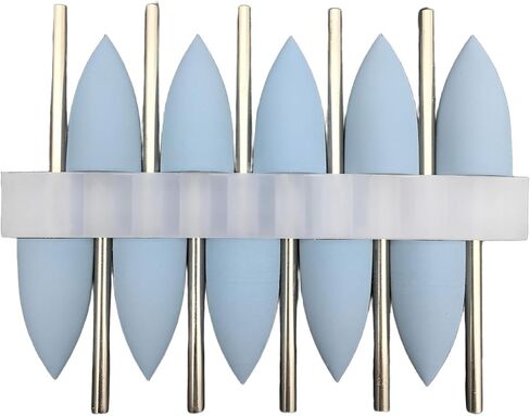 10Pcs Silicone Rubber Polishing Bit – 2.35mm Shank Pointed Polishing Head for Electric Grinder Rotary Buffing (800 Grits Blue, 10) in Kuwait