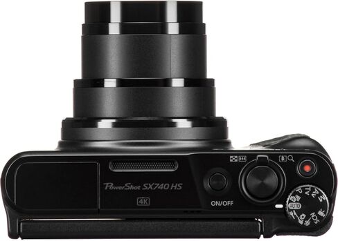 حزمة Canon PowerShot SX740 HS Digital Camera (Black) مع بطاقة ذاكرة Sandisk 64 جيجابايت ، و 12 "ترايبود فليكس ، وقارئ بطاقة عالية السرعة + مجموعة صور (20 عنصرًا) (متجددة) in Kuwait