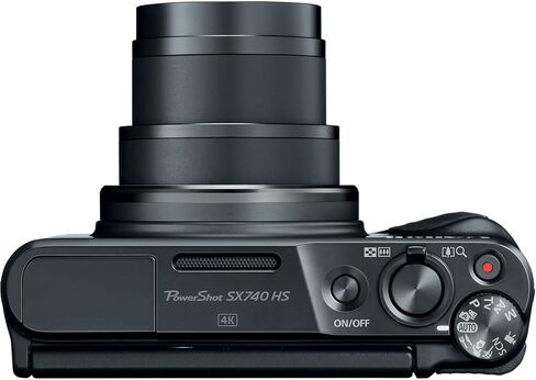 حزمة Canon PowerShot SX740 HS Digital Camera (Black) مع بطاقة ذاكرة Sandisk 64 جيجابايت ، و 12 "ترايبود فليكس ، وقارئ بطاقة عالية السرعة + مجموعة صور (20 عنصرًا) (متجددة) in Kuwait