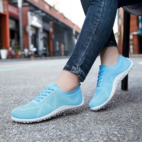 Women's Barefoot Shoes Lightweight Slip On Walking Shoes Breathable Zero Drop Sneakers for Outdoor Casual Tennis Fashion in Kuwait