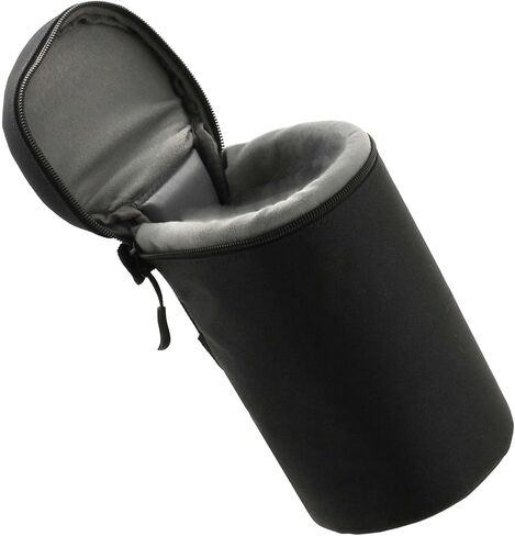 Navitech Black Water Resistant Camera Lens Protective Case Pouch - Compatible With OM System M.Zuiko Digital ED 100-400mm F5.0-6.3 IS II Lens in Saudi Arabia