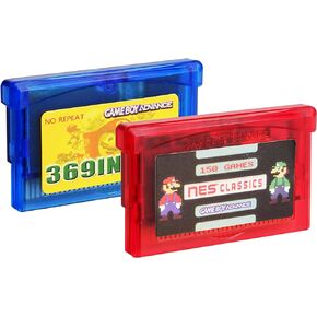 بطاقة ألعاب 369 في 1 وخرطوشة ألعاب كلاسيكية 150 NES لوحدة تحكم الألعاب GBA/GBA SP/GBM/NDS/NDSL 2 قطعة in Kuwait