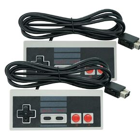 وحدة تحكم NES للإصدار الكلاسيكي NES ونينتندو كلاسيك ميني، وحدة تحكم ريترو بطول 10 أقدام، وحدات تحكم NES الكلاسيكية (عبوتان) in Kuwait