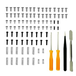 90PCS Cross Tri-Wing Screwdriver Kit, Repair Tweezer, Opening Tools, Full Set Left & Right Full Screw Set with Spring for Nintendo Switch NS OLED Joy Con Controller Replacement Screws