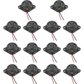 14PCS 47MM/1.85Inch Alarm Sound Continuous Buzzer Black Piezo Buzzer Suitable for Gas Alarm and House Security Alarm and Timer