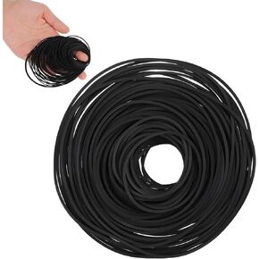 100 Pcs Recorder Rubber Belts Cassette Recorder Repair Maintenance Mix Flat Cassette Tape Machine Rubber Belts 26-120 mm Cassette Recorder Belts for DVD CD LD VCR Repeater Drives 1mm Width