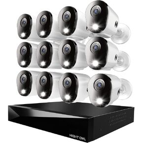 Night Owl 20-Ch Wired DVR System, 12 4K Cams, 2TB HDD, 2-Way Audio in Kuwait