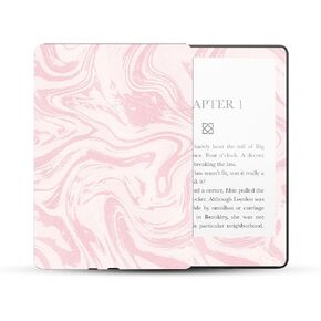 MightySkins Glossy Glitter Skin Compatible with Amazon Kindle Paperwhite 5 6.8-inch 11th Gen (2021) Full Wrap - Silky Pink | Protective High-Gloss Glitter Finish | Easy to Apply | Made in The USA