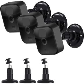 Blink Outdoor Camera Mount, 360 Degree Adjustable Indoor/Outdoor Wall Mount Bracket for Blink Home Security System Black 3 Pack