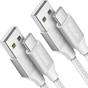 etguuds Pink USB C Cable 6ft Fast Charge, 2-Pack USB A to USB C Type Charger Cord for Samsung Galaxy S23 S22 S21 S20 S10 S10E, A10e A11 A13 A03s A52 A53, Z Fold 4 3/Flip 4 3 5G, Note 20 10 9, Moto G