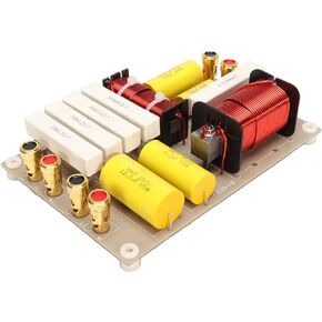 Dpofirs 2 Way Passive Crossover, Frequency Divider with High Power, Treble Protection, 800W Audio Video Crossover Parts for Professional Conference Stage Speakers