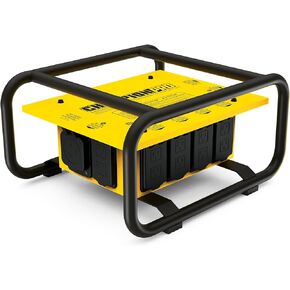 Champion Power Equipment 201174 Pro Grade OSHA Compliant Power Distribution Box, 50-Amp Twist Lock Inlet, Six 120V GFCI Duplexes, One 120/240V 30A Locking Outlet, 30A and 50A RV Adapters