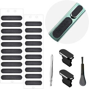USB C Dust Plug, Type C Anti Dust Cover Protector Cap with Phone Speaker Cover Compatible with iPhone 15 Series, Samsung Galaxy S22/S21/S20, Note 20/10, All USB C Devices