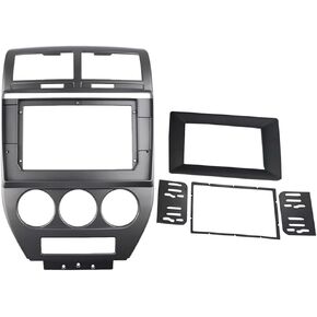 Radio Stereo Bezel for Jeep Compass 2007-2010 Dash Installation Mount Trim Kit Fits 10.1" and 2 Din