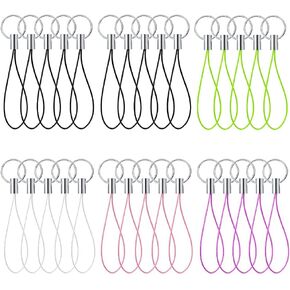 60 Pieces Lanyard Phone Ring Strap, Compatible With Phone Lariat Lanyard, Mobile Phone Accessories, Dolls, USB Flash Drives, Players, DIY Handmade Jewelry Accessories1