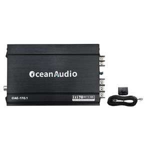 OAE-170.1 Car Audio Subwoofer Amplifier - Monoblock, Class A/B, 2/4 Ohm Stable, Mosfet Power Supply 340W - RMS Power @4Ω 1 * 110W @2Ω 1 * 170W Max Power @2Ω 1 * 340W