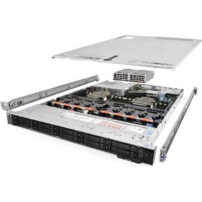 TechMikeNY Server 2X Gold 6148 2.40Ghz 40-Core 384GB H730P Rails PowerEdge R640 (Renewed)