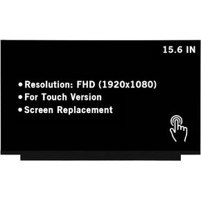 15.6" New Screen Replacement for Dell Inspiron 15 3511 3510 P112F HX3K8 40Pin FHD 1920x1080 Touch Screen LED LCD Display Screen Pane (Only for Touch)