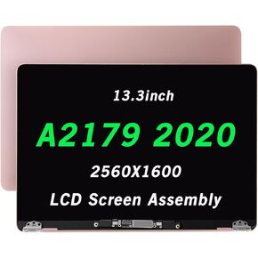 fulltop Screen Replacement Compatible with MacBook Air A2179 2020 Year EMC 3302 EMC3302 Retina LCD Display Assembly 13.3" 2560x1600 (Rose Gold)