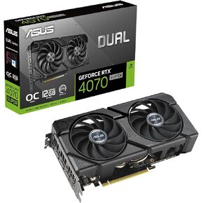 ASUS Dual GeForce RTX™ 4070 Super EVO OC Edition 12GB GDDR6X (PCIe 4.0، 12GB GDDR6X، DLSS 3، HDMI 2.1a، DisplayPort 1.4a، تصميم 2.5 فتحة، تصميم مروحة Axial-tech، تقنية 0dB، والمزيد) in Kuwait