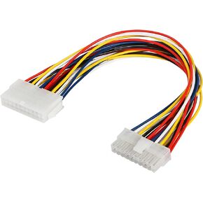 CERRXIAN 30cm ATX 20 Pin Male to 20 Pin Female Power Supply Extension Cable for Computer PC
