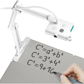 OKIOLABS T Plus USB Camera for 11x17 Documents with Writing Board & Marker, Set for Teachers, Remote Learning, Classroom Presentations, Online Teaching for Windows, Mac, Chromebook - QHD