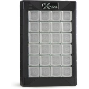 X-keys Programmable USB Keypads and Keyboards (24 Key, Black and White)