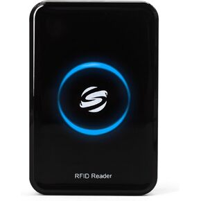قارئ RFID، Ajfwm حافظة معدنية جديدة لبطاقة الهوية IC قارئ RFID طويل المدى 125 كيلو هرتز/13.56 ميجا هرتز قراءة مزدوجة التردد TK4001 EM4100 NFC بطاقة MFS50S70 وغيرها من علامات بروتوكول 14443A