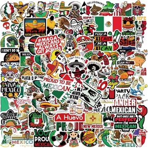 100pcs Mexican Stickers for Water Bottles Laptop Helmet Bumper Skateboard Phone Computer,Vinyl Proud to Be Mexican Decals for Adult Workers Construction Electrician,Waterproof in Kuwait