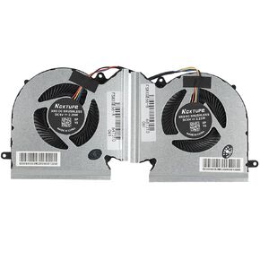 استبدال مروحة تبريد وحدة المعالجة المركزية + وحدة معالجة الرسومات الجديدة لـ MSI GE66 GP66 GL66, GE66 10SGS 10SFS 10SF 10UH 10UG 10UE 11UH 11UG, GP66 10UH 10UG 11UG 11UE, GL66 MS-1541 MS-1542 MS-1543 PABD08008SH N4 53 N454 مروحة تبريد
